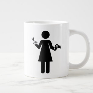 Friseursymbol Jumbo-Tasse