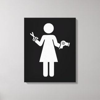 Friseursymbol Leinwanddruck