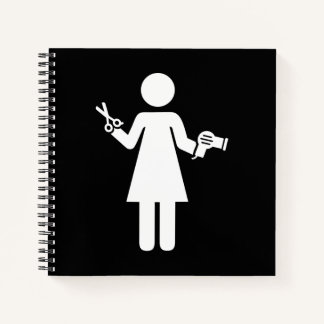 Friseursymbol Notizbuch