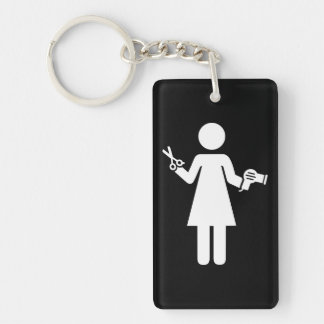 Friseursymbol Schlüsselanhänger