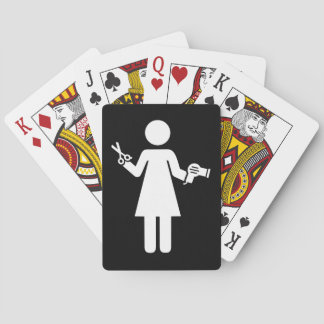 Friseursymbol Spielkarten