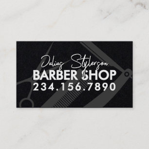 Friseurwerkzeuge moderne Barbiershop Visitenkarte