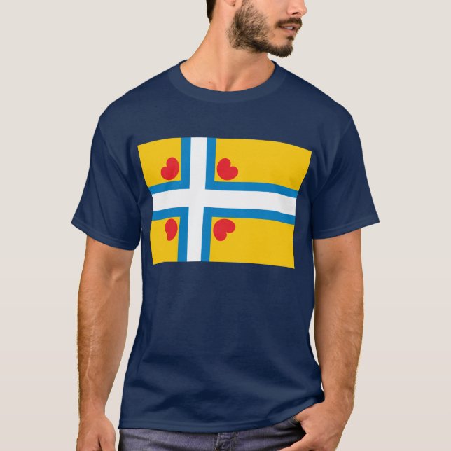 Frisian-Flaggen-T - Shirt (Vorderseite)