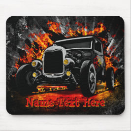 Frisierte Auto Brennen des Feuers Hinzufügen von N Mousepad