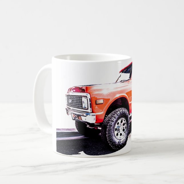 frisierte Auto Coffee Cup Kaffeetasse (Vorderseite Links)