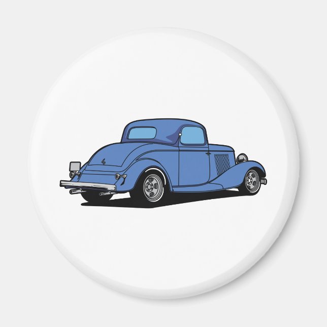 Frisierte Auto Coupe Magnet (Vorne)