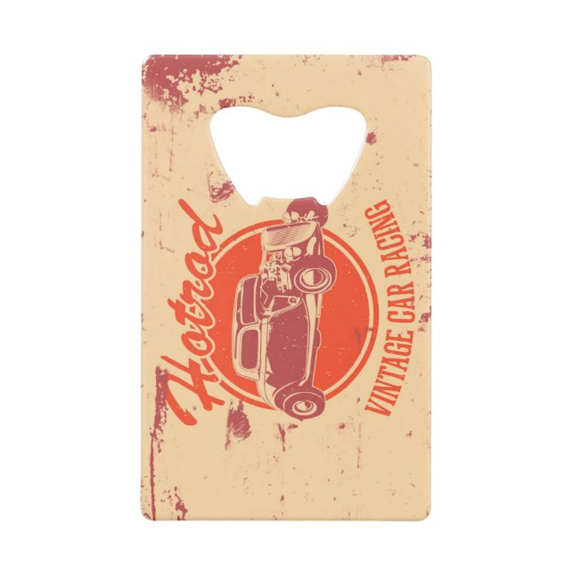 Frisierte Auto Flaschenöffner aus Edelstahl (Vorderseite)