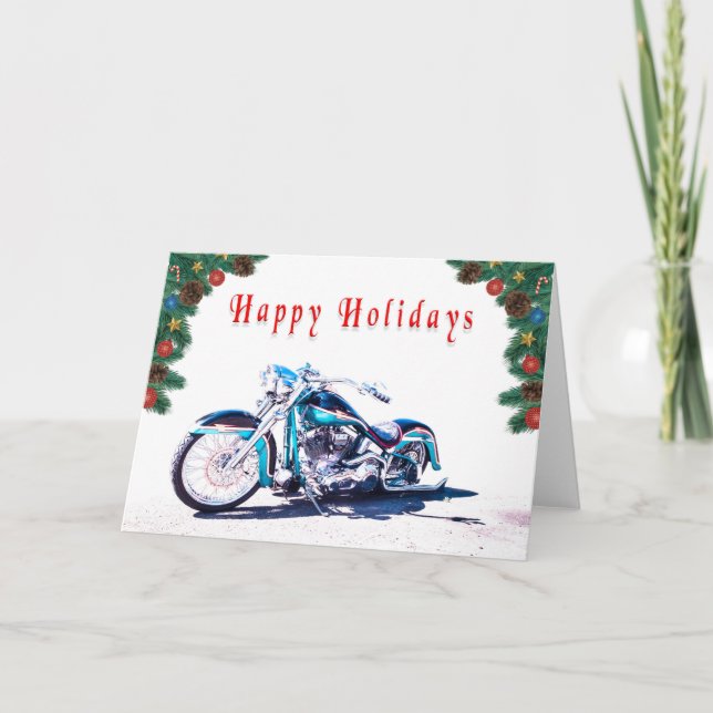 Frisierte Auto Holiday Card Karte (Vorderseite)
