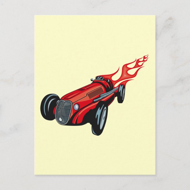 Frisierte Auto Postkarte (Vorderseite)