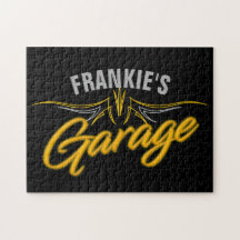 Frisierte Auto Retro Pinstripes Biker Custom Garag