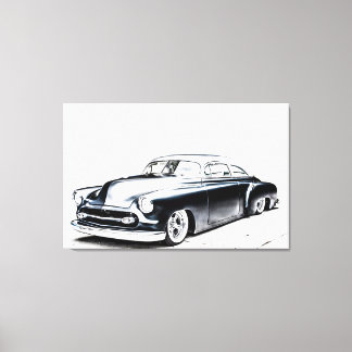 Frisierte Auto Stretched Canvas Print Leinwanddruck