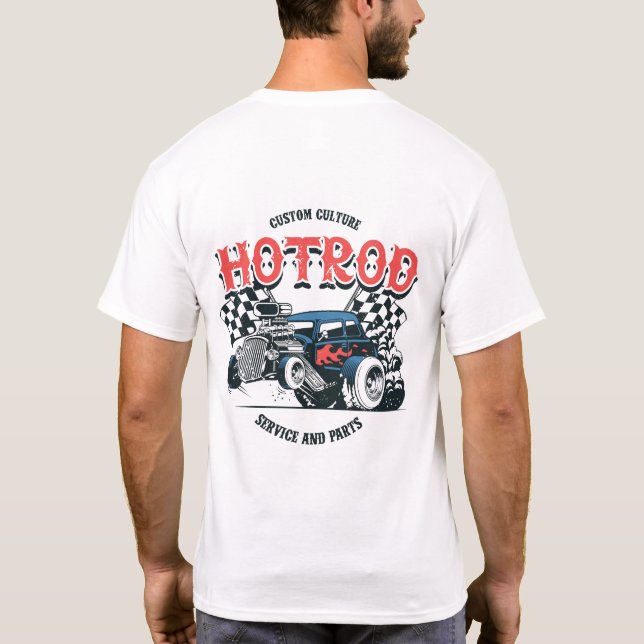 Frisierte Auto T - Shirt (Rückseite)
