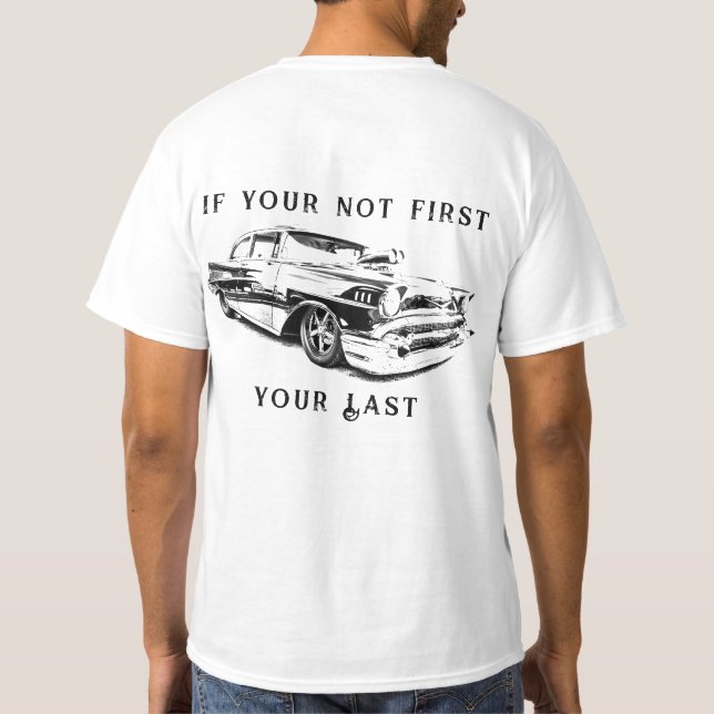 Frisierte Auto T - Shirt (Rückseite)