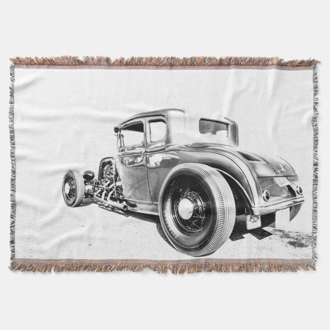 Frisierte Auto Throw Blanket Decke (Vorderseite)