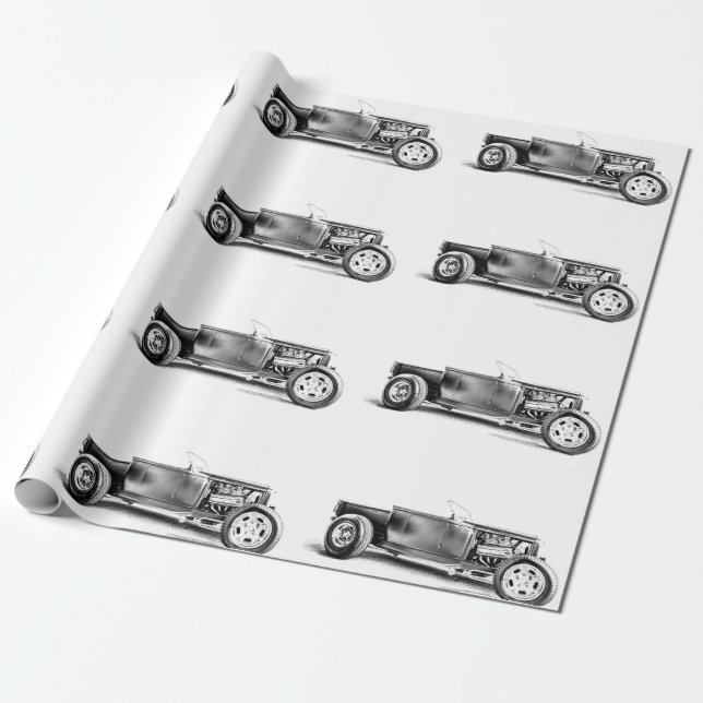 frisierte Auto Wrapping Paper Geschenkpapier (Ungerollt)