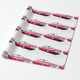 frisierte Auto Wrapping Paper Geschenkpapier