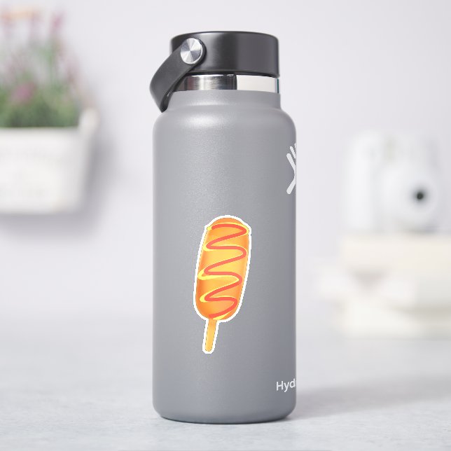 Frisierteig auf einem Stock Aufkleber (HydroFlask)