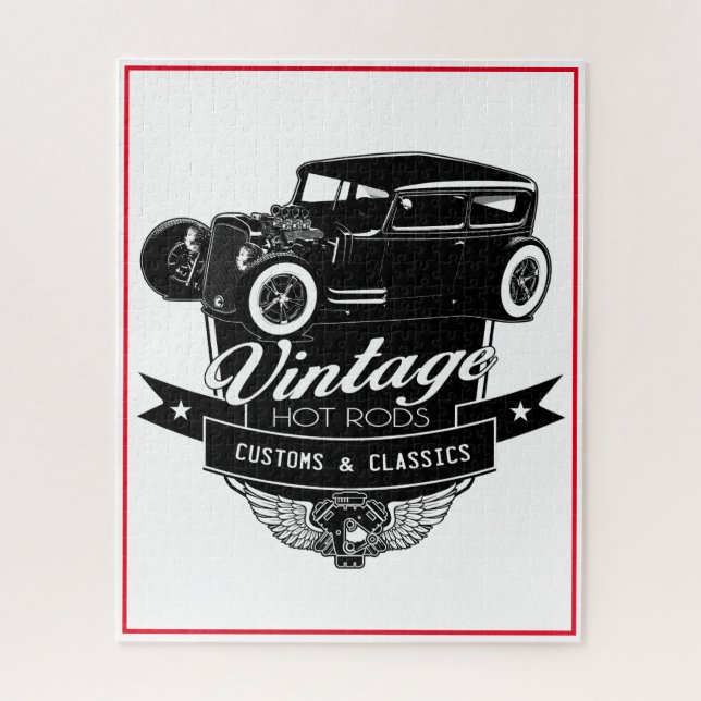 Frisierten Autos Jigsaw Puzzle (Vertikal)