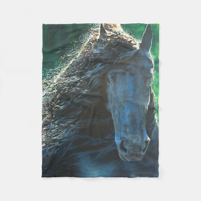 Frisischer Reitpferd Fleecedecke (Vorderseite)