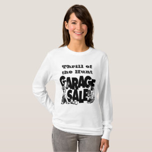 Frisson du T-shirt des femmes de brocante à