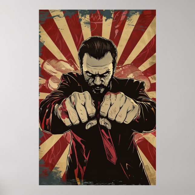 Frissons Action Suspense Movie Poster Marketing (Devant)