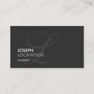 Frisstylist - Modern Swash Monogram Visitenkarte