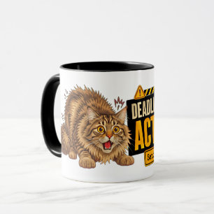 Frist-Modus Aktiviert Katzenbecher - Lustiger Kaff Tasse