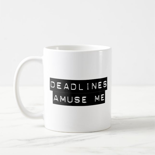 Fristen unterhalten mich kaffeetasse (Links)