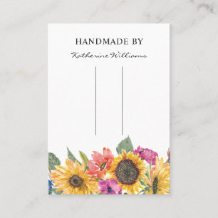 Frisur-Clip-Barrett-Display-Karte Sonnenblumen Visitenkarte