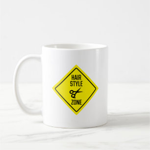Frisur-Friseur-Shop-Zone-Zeichen Klassische Tass Kaffeetasse