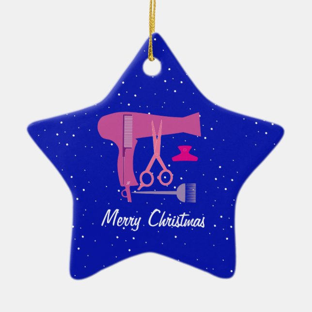 Frisurwerkzeuge Keramik Ornament (Vorne)