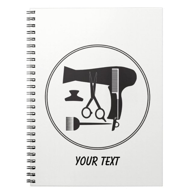 Frisurwerkzeuge Notizblock (Vorderseite)