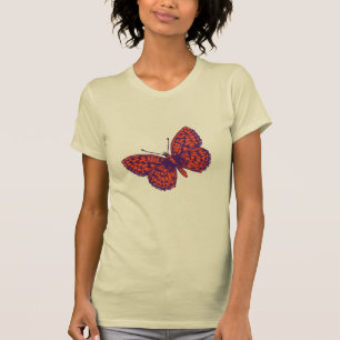 Fritillaria-Schmetterling Grafik-T-Shirt mit Tinte T-Shirt