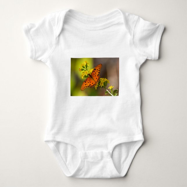 Fritillary Gulf Butterfly Geschenke und Bekleidung Baby Strampler (Vorderseite)