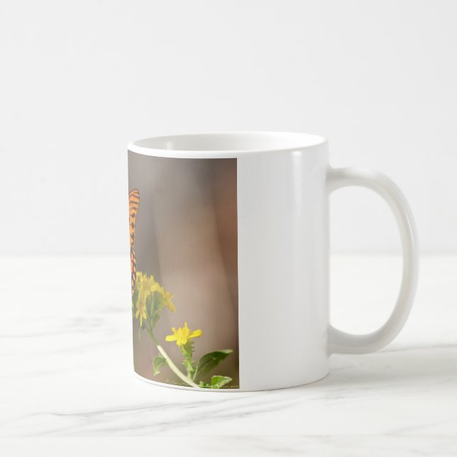Fritillary Gulf Butterfly Geschenke und Bekleidung Kaffeetasse (Rechts)