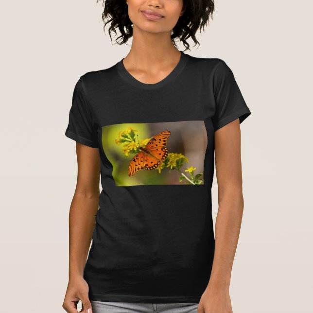 Fritillary Gulf Butterfly Geschenke und Bekleidung T-Shirt (Vorderseite)