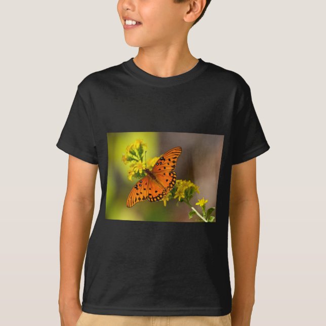 Fritillary Gulf Butterfly Geschenke und Bekleidung T-Shirt (Vorderseite)