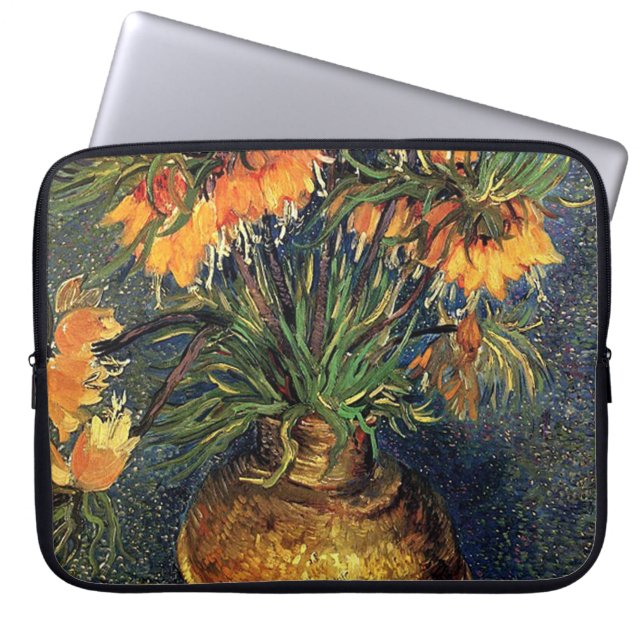 Fritillerien in einer Kupfervase von Van Gogh. Laptopschutzhülle (Vorderseite)