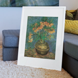 Fritillerien in einer Kupfervase von Vincent van G Poster