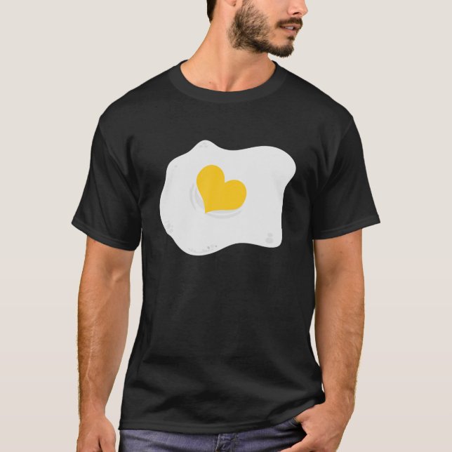 Frittiertes Ei Herzogi Pun Veganes Frühstück T-Shirt (Vorderseite)