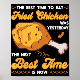 Frittiertes Hühnchen Chickenarian Mariniertes Mahl Poster