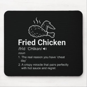 Frittiertes Hühnchen Definition Lustiges Wörterbuc Mousepad