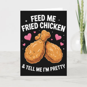 Frittiertes Hühnchen Kunst Für Männer Frauen Kinde Karte