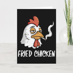 Frittiertes Hühnchen Lustiger Wortwitz Erwachsenen Karte