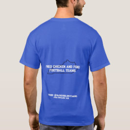 Frittiertes Hühnchen und frittierte Football-Manns T-Shirt