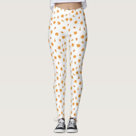 Frittiertes Hühnchen und Waffelmuster Leggings