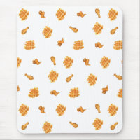 Frittiertes Hühnchen und Waffelmuster
