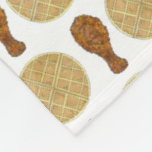 Frittiertes Hühnchen und Waffeln Südliches Soul Fleecedecke