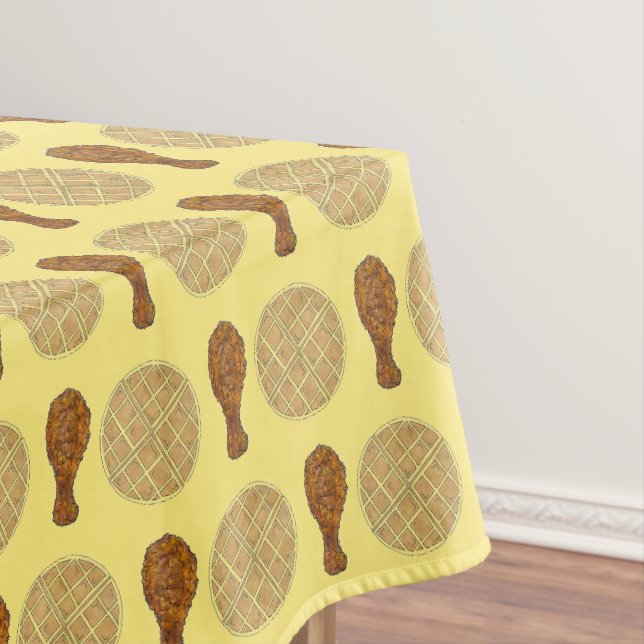 Frittiertes Hühnchen und Waffeln Südliches Soul Tischdecke (Beispiel)