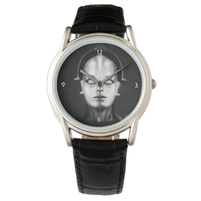 Fritz Langs Maschinenmensch Armbanduhr (Vorderseite)